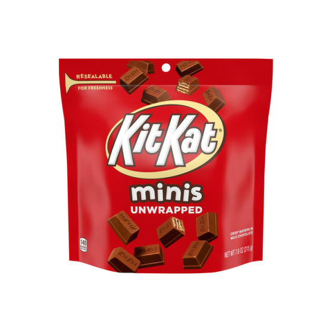Kit Kat Minis Unwrapped Crisp Wafers In Milk Chocolate 215g