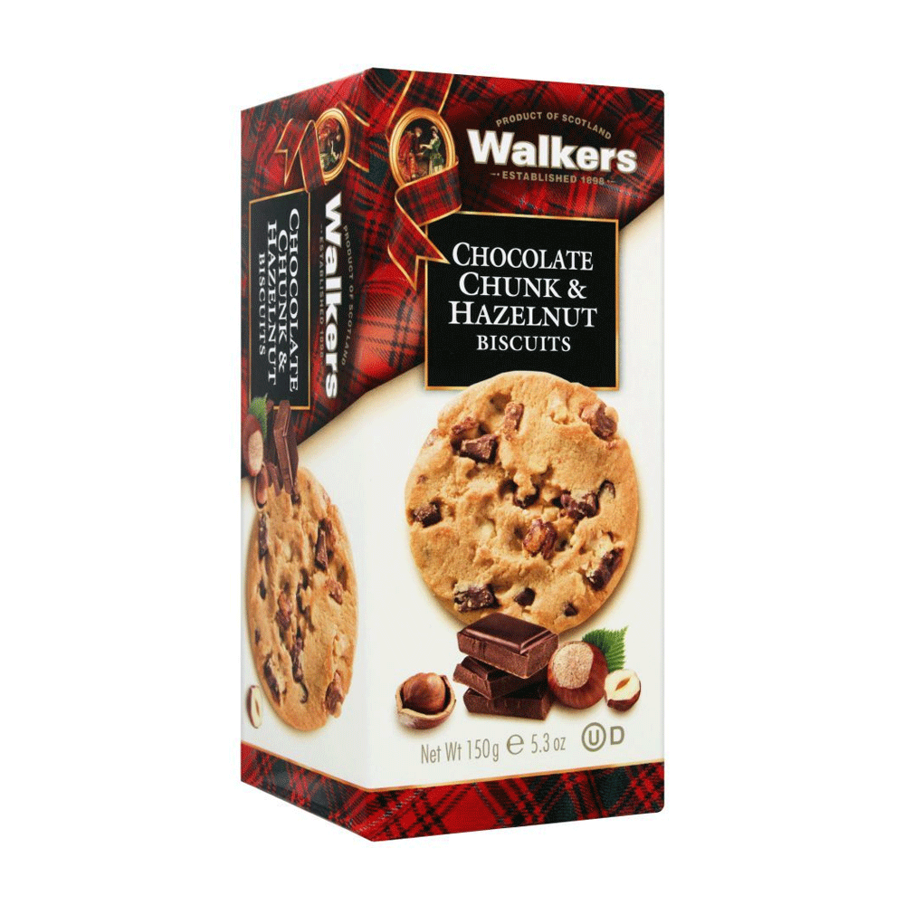 Walkers Chocolate Chunk & Hazelnut Biscuits 150g
