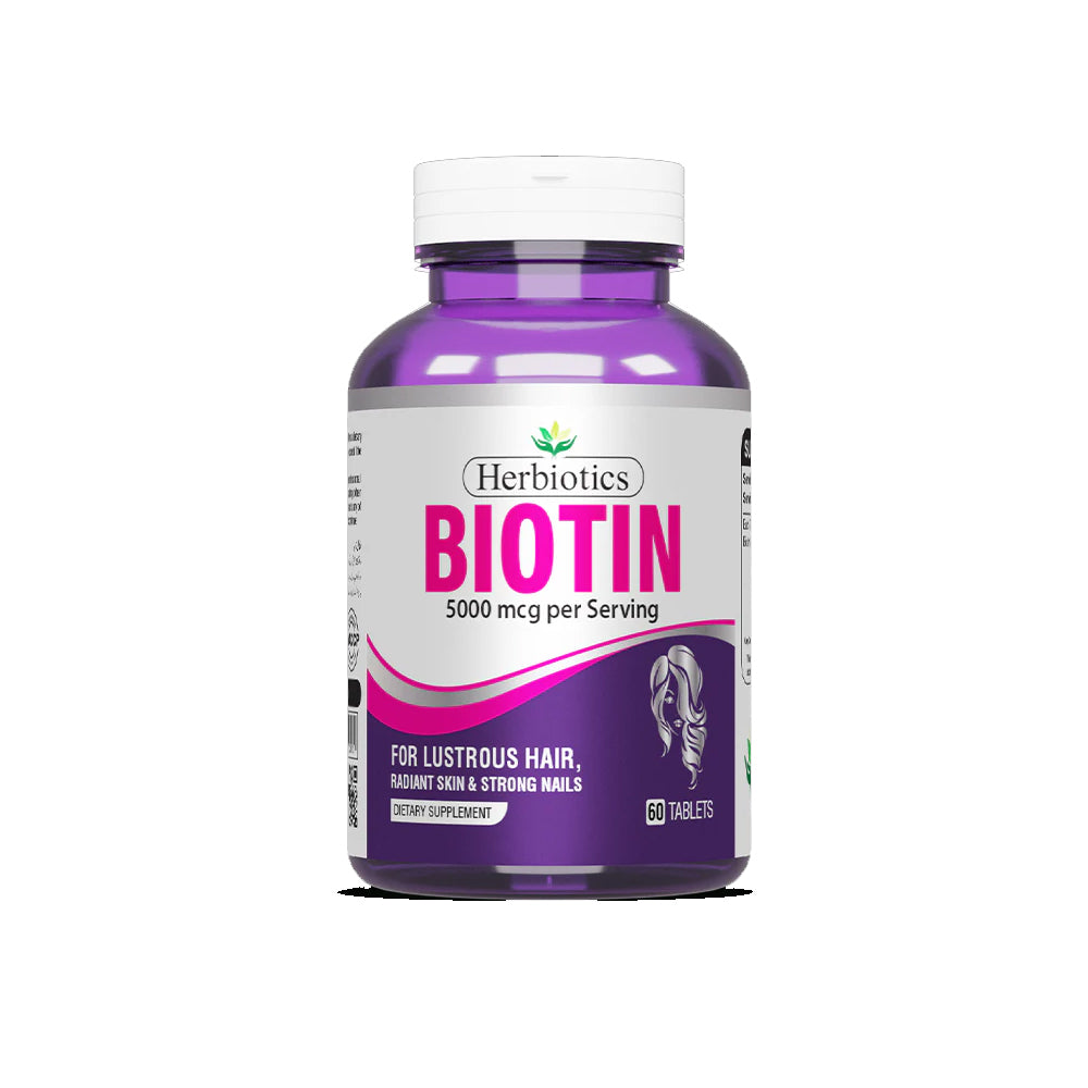 Herbiotics Biotin 5000mcg Tablets 60s