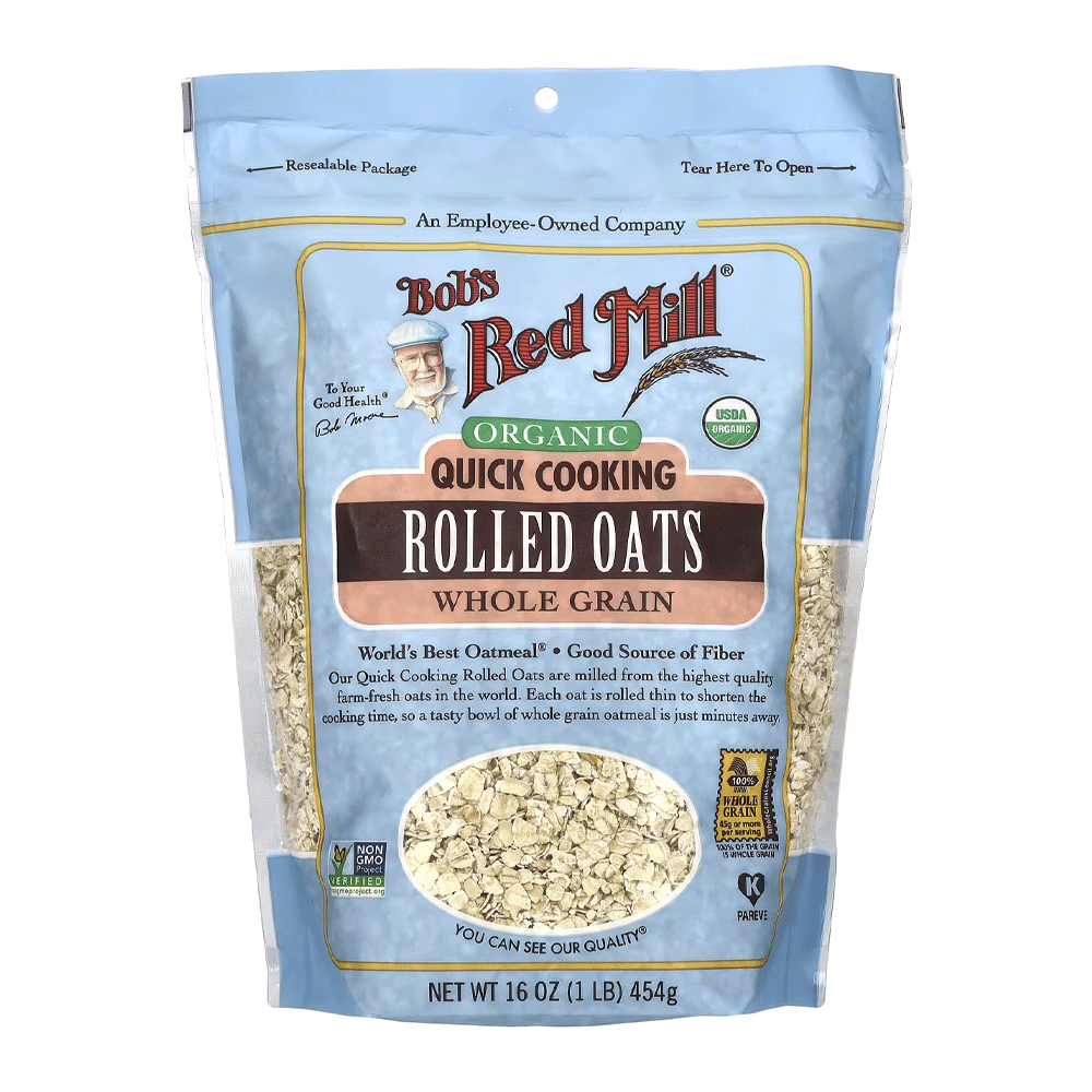 Brm Organic Whole Grain Rolled Oats 454g