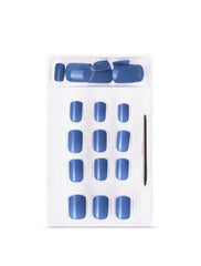 B'queen Cerulean Blue Nails (square)