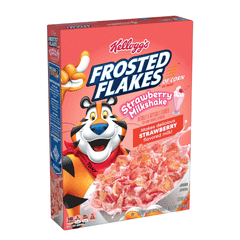 Kellogg's Frosted Flakes Strawberry Milkshake Cereal 328g