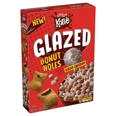 Kellogg's Krave Glazed Donut Holes Glazed Chocolate Cereal 283g