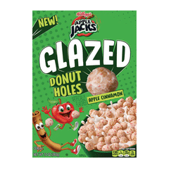 Kellogg's Apple Jacks Glazed Donut Holes Apple Cinnamon Cereal 283g