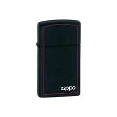 Zippo black Matte Zip Border 1618ZB