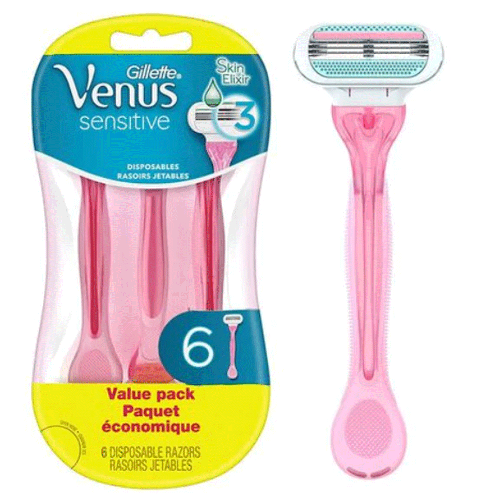 Gillette Venus Sensitive Razor 6s