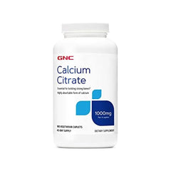 Gnc Calcium Citrate 1000mg 180 Caplets