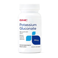Gnc Potassium Gluconate 99mg Tab 100s