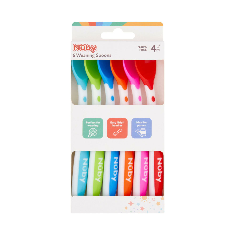 Nuby 6 Weaning Spoons 4+