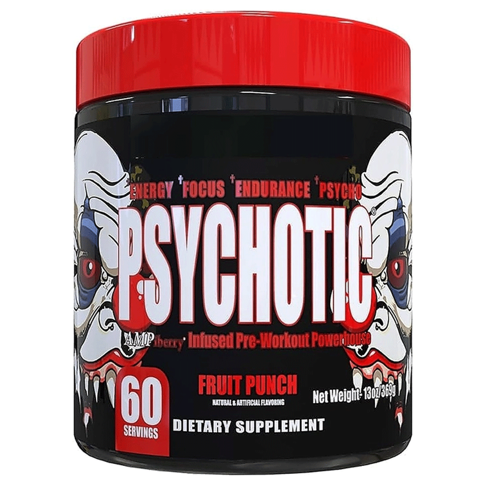 Insane Labz Psychotic Pre-Workout Fruit Punch 369g 60 Servings