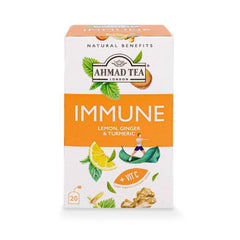 Ahmad Tea Immune Lemon, Ginger & Turmeric 20s
