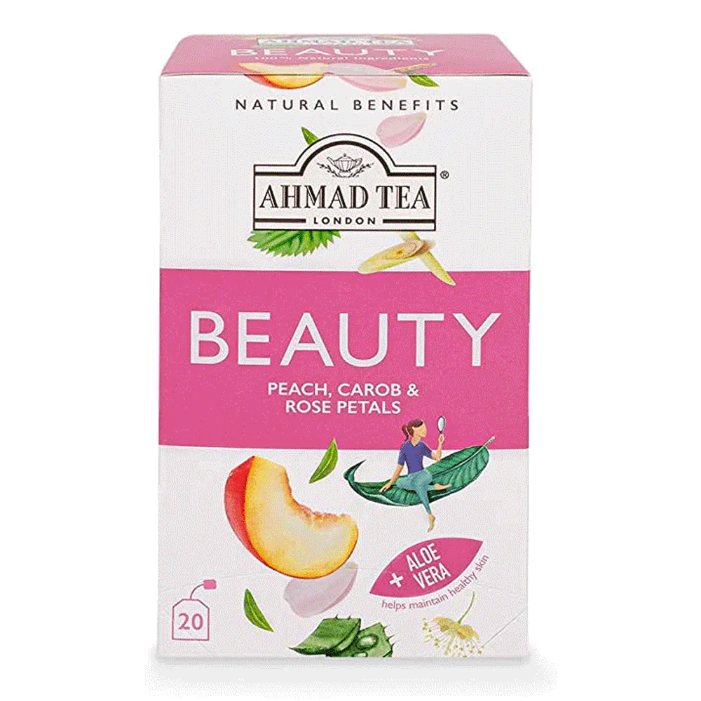 Ahmad Tea Beauty Peach, Carob & Rose Petals 20s
