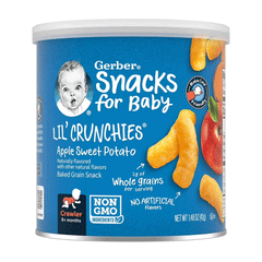 Gerber Lil' Crunchies Apple Sweet Poptato Flavour From 12 Months+ 42g