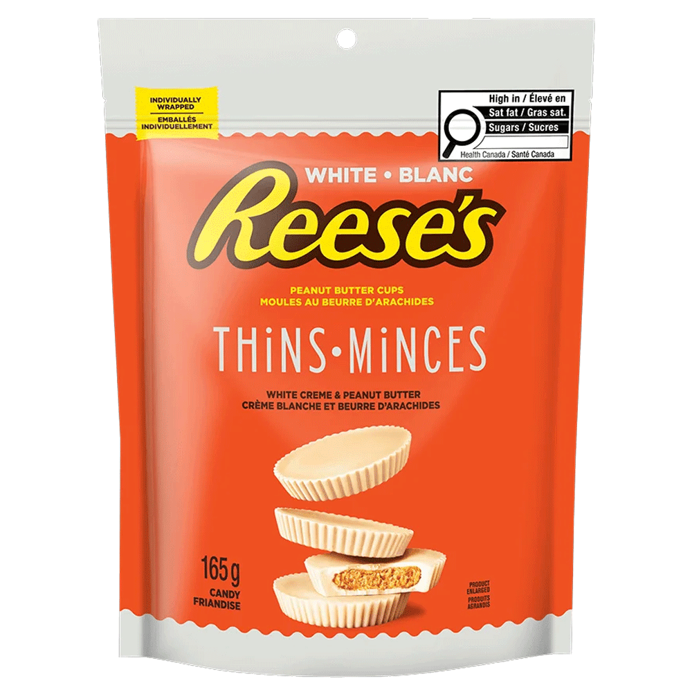 Reeses Thins Minces White Blanc Pouch 165g