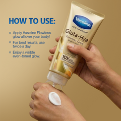 Vaseline Gluta-Hya Flawless Bright Serum Burst Uv Lotion 70ml