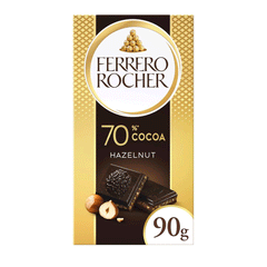 Ferrero Rocher 70% Cocoa Dark Chocolate with Hazelnut 90g