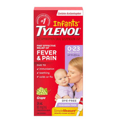 Tylenol Infants Fever & Pain Drops Grape Flavor 24ml (Canada)