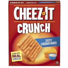 Cheez It Crunch Zesty Cheddar Ranch Crackers 191g