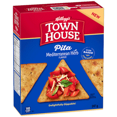 Kelloggs Town House Mediterranean Herb Flavoured Pita Cracker 247g