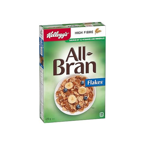 Kelloggs All Bran Flakes & Buds Cereal 450g