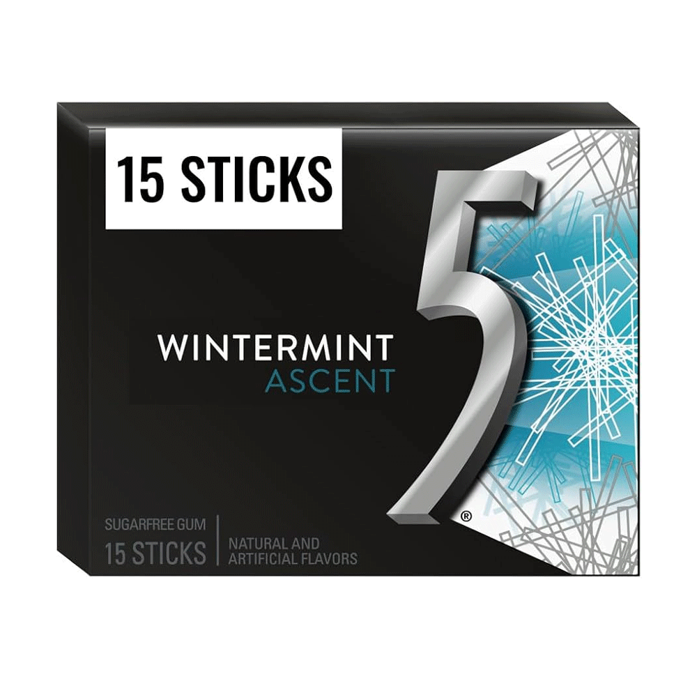 Wrigleys 5 Wintermint Ascent Flavoured Gum 15`s