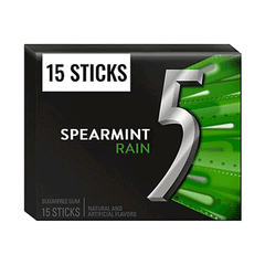 Wrigleys 5 Spearmint Rain Flavoured Gum 15`s