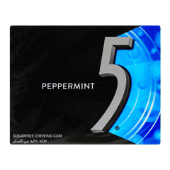 Wringley's 5 Peppermint  Menthe Cobalt Gum 15s
