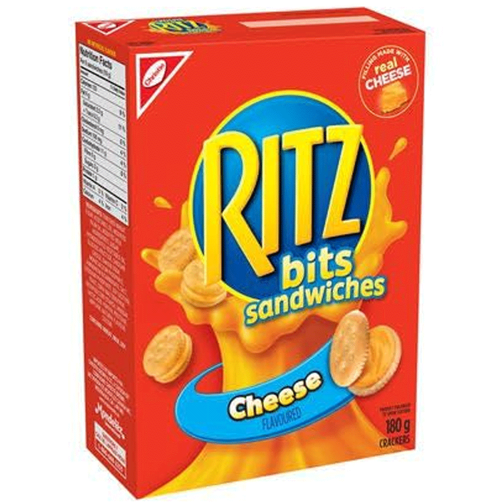 Ritz Bits Cheese Sandwich Crackers 180g