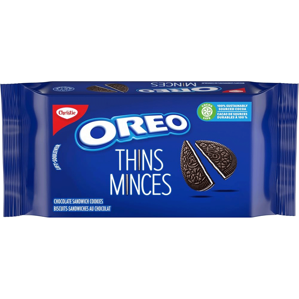 Oreo Thin Minces Chocolate Sandwich Cookies 261g
