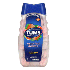 Tums Antacid Assorted Fruit Chewable Tab 160s