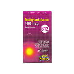 Natural Factors Methylcobalamin 1000mcg B12 Tab 90s