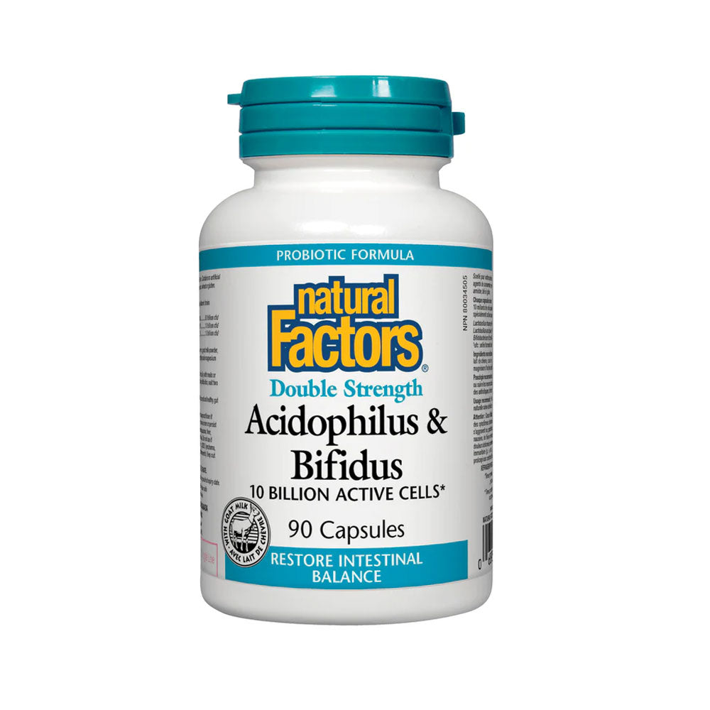 Natural Factors Acidophilus & Bifidus Cap 90s