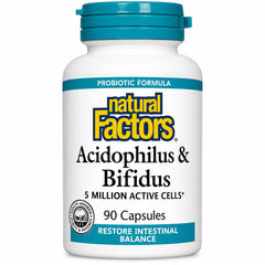 Natural Factors Acidophilus & Bifidus Cap 90s