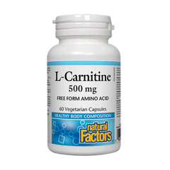 Natural Factors L-carnitine 500mg Veg Cap 60s