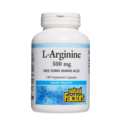 Natural Factors L-arginine 500mg Veg Cap 90s