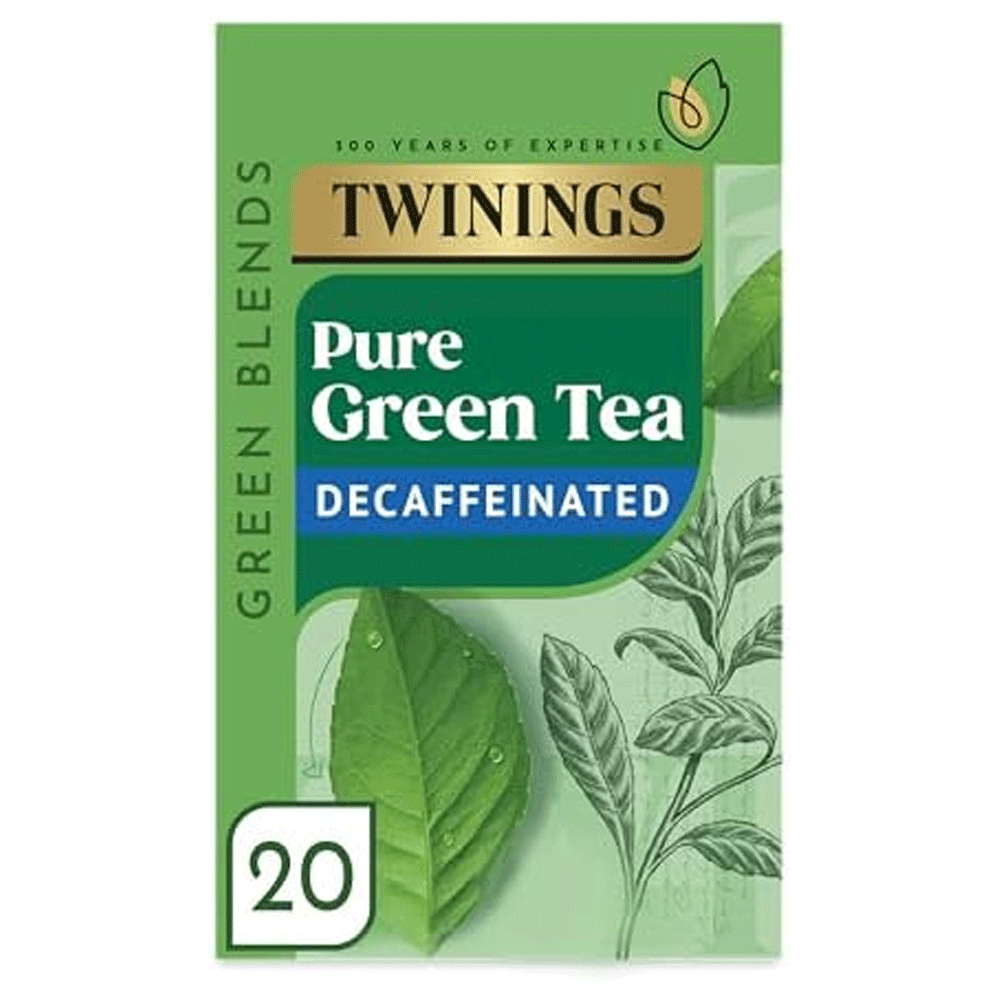 Twinings Pure Green Tea Decaffeinated Bags 20s