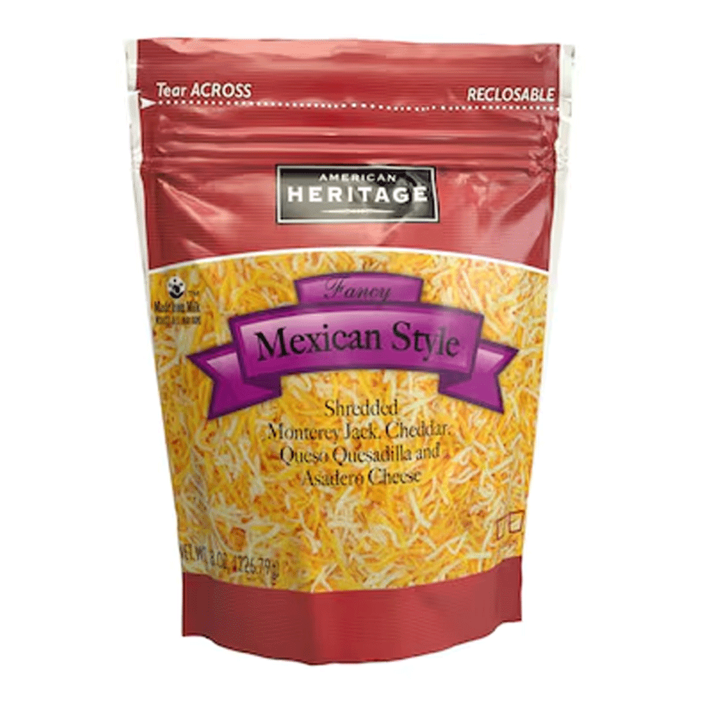 American Heritage Shredded Cheese Mexican Style 226.79g