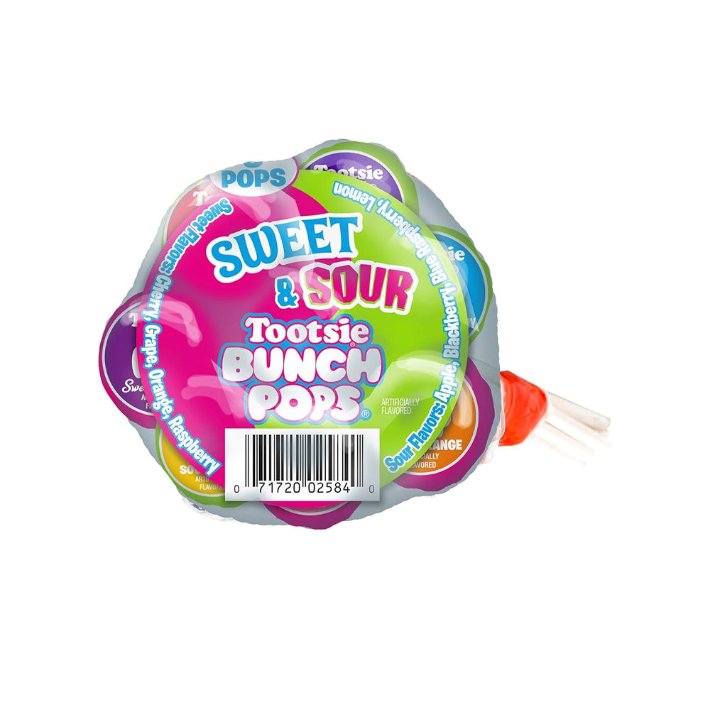 Sweet & Sour Tootsie Bunch Pops 8s