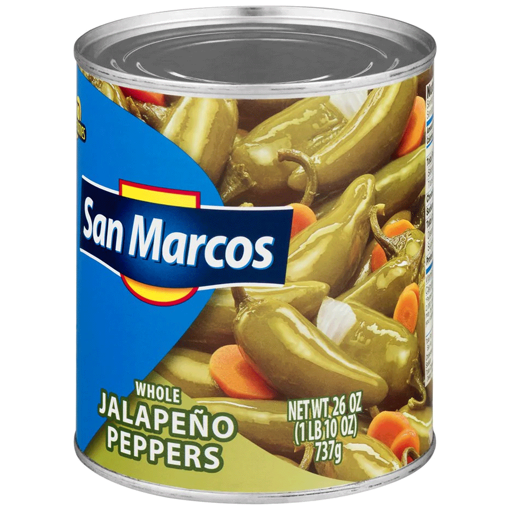 San Marcos Whole Jalapeno Peppers 737g