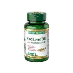 Nature's Bounty Cod Liver Oil 100 Soft Gels