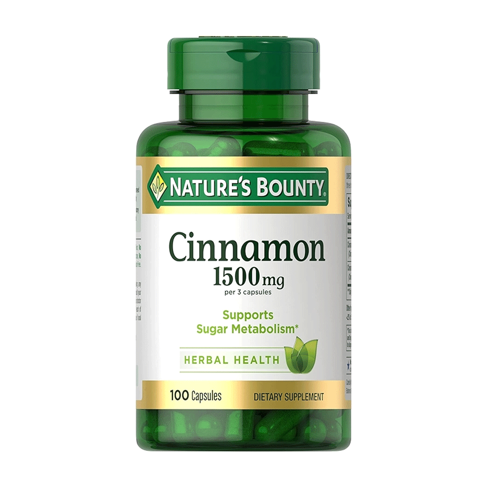 Natures Bounty Cinnamon 1500mg 100s Cap