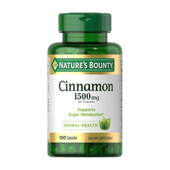 Natures Bounty Cinnamon 1500mg 100s Cap
