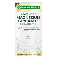 Natures Bounty Advance Magnesium Glycinate 360mg 90s Cap