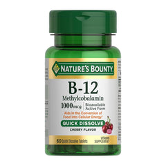 Natures Bounty B-12 Methylcobalamin 1000mcg Tab 60s