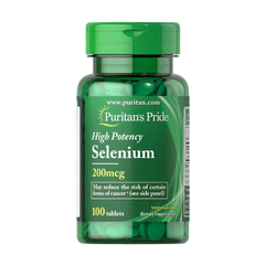 Puritans Pride High Potency Selenium 200mcg Tab 100s