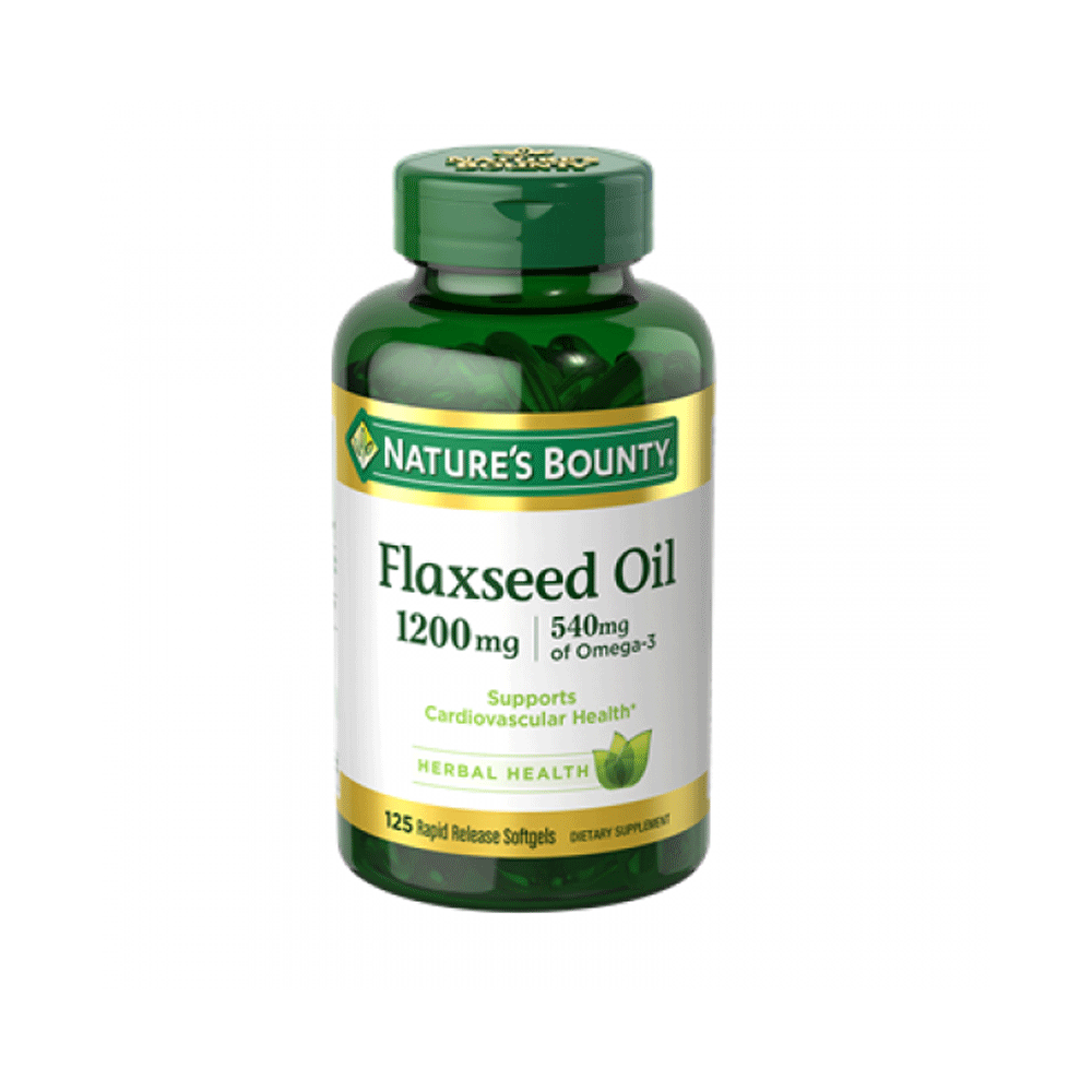 Nature Bounty Flaxseed Oil 1200mg 125 Soft Gels