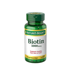 Natures Bounty Biotin 5000mcg 72 Softgels