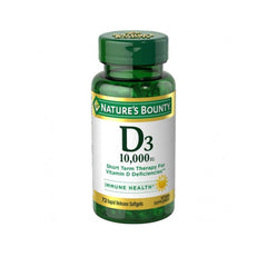 Natures Bounty D3 250mcg (10000iu) Softgels 72s