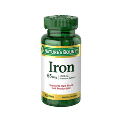 Natures Bounty Iron 65mg 100s