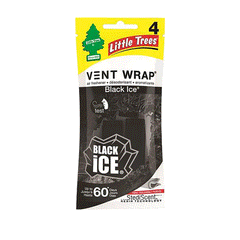 Little Trees Vent Wrap Black Ice Car Air Freshener 4s